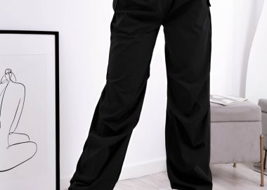 ΜΑΥΡΟ PARACHUTE ΠΑΝΤΕΛΟΝΙ - RENATA - fashionroom - 