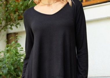 ΜΑΥΡΟ ΠΛΕΚΤΟ ΜΠΛΟΥΖΟΦΟΡΕΜΑ ΜΕ ΚΡΟΣΙΑ - Anna Raxevsky - 