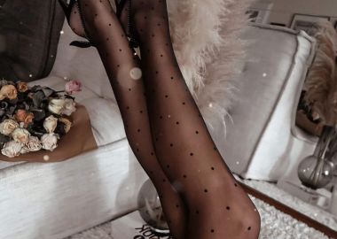 ΜΑΥΡΟ ΠΟΥΑ ΚΑΛΣΟΝ- DOT - fashionroom - 