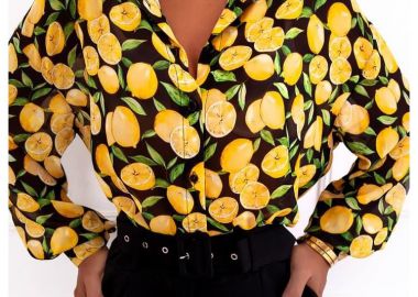 ΜΑΥΡΟ ΠΟΥΚΑΜΙΣΟ - LEMONPIE - fashionroom - 