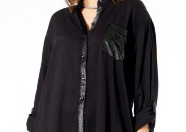 ΜΑΥΡΟ ΠΟΥΚΑΜΙΣΟ ΜΕ ΛΕΠΤΟΜΕΡΕΙΕΣ ΣΤΡΑΣ - Anna Raxevsky - 