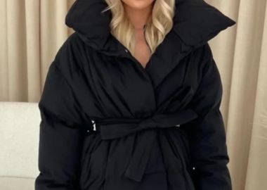 ΜΑΥΡΟ PUFFER ΜΠΟΥΦΑΝ - VERGEL - fashionroom - 