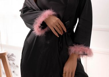 ΜΑΥΡΟ ΣΑΤΕΝ ΣΕΤ - LOVIES - sense-shop - 