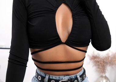 ΜΑΥΡΟ ΤΟΠ - HOLLE - fashionroom - 