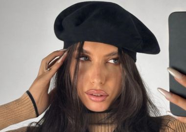 ΜΑΥΡΟΣ ΠΛΕΚΤΟΣ ΜΠΕΡΕΣ- BERET - sense-shop - 