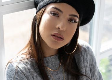 ΜΑΥΡΟΣ ΠΛΕΚΤΟΣ ΜΠΕΡΕΣ- BERET - fashionroom - 