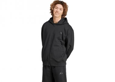 Men's adidas All Szn Fleece FullZip Hoodie Black IX1249 - adidas performance - 