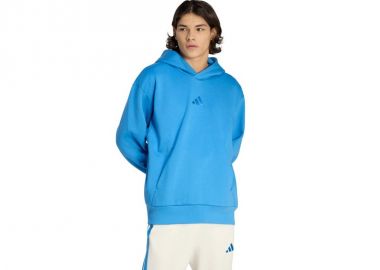 Men's adidas ALL SZN Fleece Hoodie blue KC3182 - adidas performance - 