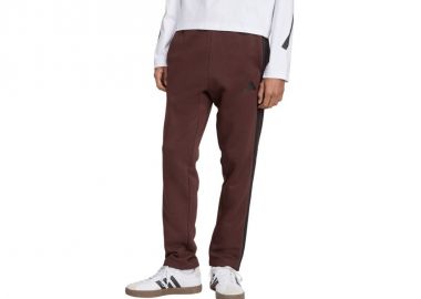Men's adidas Essentials 3Stripes Fleece Pants Brown JX0713 - adidas performance - 