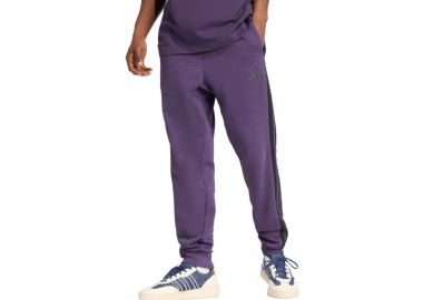 Men's adidas Essentials 3Stripes Fleece Pants Purple JX0750 - adidas performance - 