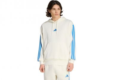 Men's adidas Essentials 3Stripes French Terry Hoodie Cream KD4901 - adidas performance - 