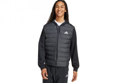 Men's adidas Essentials Climawarm Hybrid Down Hooded Jacket Black KA5251 - adidas performance - 