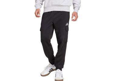 Men's adidas Essentials Feelcozy Fleece Cargo Pants Black JE3820 - adidas performance - 