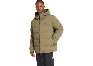 Men's adidas Helionic Climawarm Hoodie Jacket Olive JX0580 - adidas performance - 