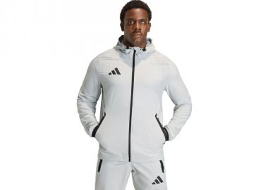 Men's adidas Tiro 26 Travel Windbreaker Jacket Light Gray KD3336 - adidas performance - 