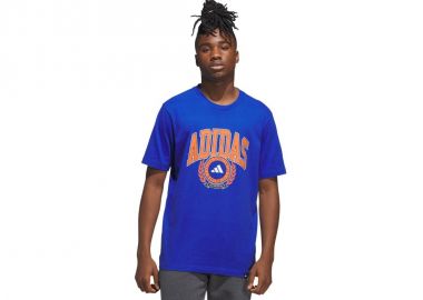 Men's adidas Varsity Crest Tshirt blue JN2515 - adidas performance - 