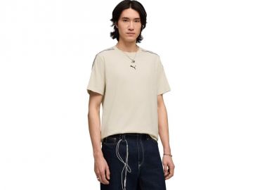 Men's Puma Tape Tee Tshirt beige 691693 87 - Puma - 