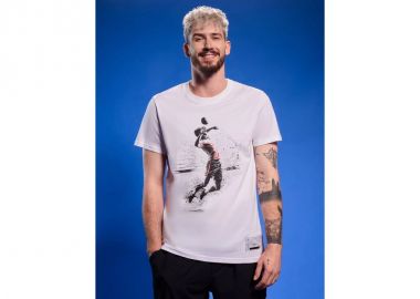 Men's regular tshirt with volleyball print 4F 4FRAW25TTSHM331810S - 4f - 