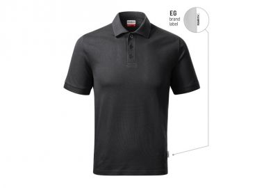 Men's Resist Heavy Polo Shirt ebony gray 94 brand label - Malfini - 