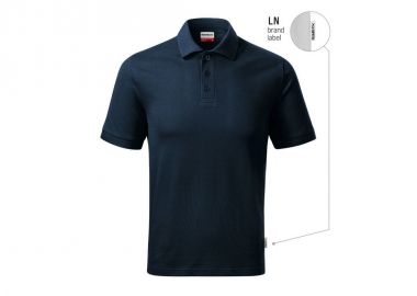 Men's Resist Heavy Polo Shirt Navy 02 brand label - Malfini - 
