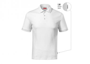 Men's Resist Heavy Polo Shirt White 00 brand label - Malfini - 