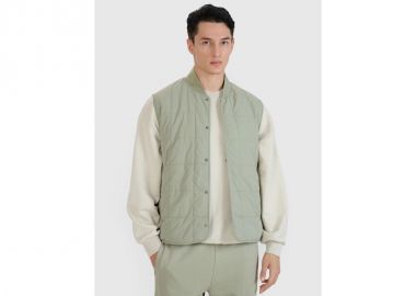 Men's sleeveless vest with standup collar 4F 4FWSS25TVJAM21044S - 4f - 