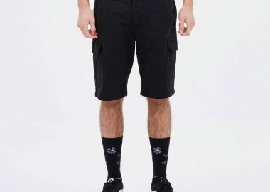 MEN'S STRETCH CARGO SHORTS ΜΑΥΡΟ - BASEHIT - 