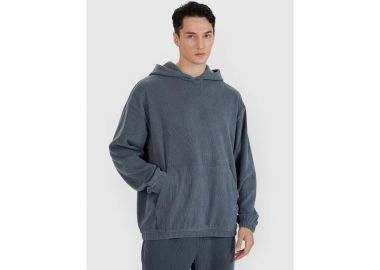 Men's sweatshirt with hood open 4F 4FRSS25TSWSM218122S - 4f - 