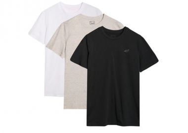 Men's Tshirt 3Piece Set 4F 3PSS4FWMM00TTSHM225691S 3PACK - 4f - 