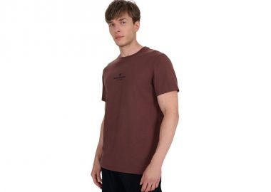 Men's Tshirt 4F M2961 dark brown 4FWAW25TTSHM2961 80S - 4f - 