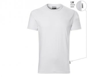 Men's Tshirt Resist heavy white brand label - Malfini - 