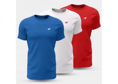 Men's Tshirt SET OF 3 TSHIRTS 4F 4FWSS25TTSHM309790S - 4f - 