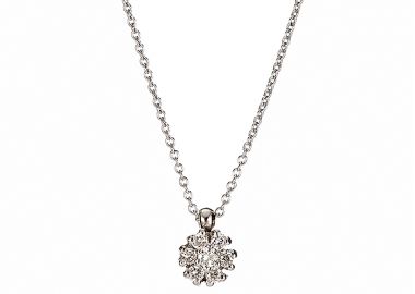 Μενταγιόν με Διαμάντια Λευκόχρυσος Κ18 - 10095 -  - 