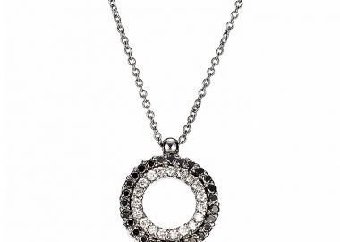 Μενταγιόν με Διαμάντια Λευκόχρυσος Κ18 - 11019 -  - 