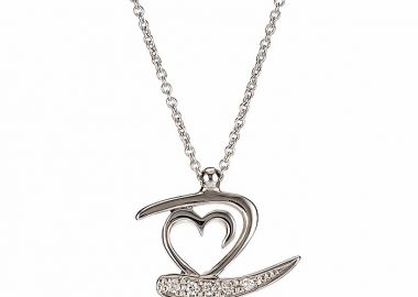 Μενταγιόν με Διαμάντια Λευκόχρυσος Κ18 -13000 -  - 