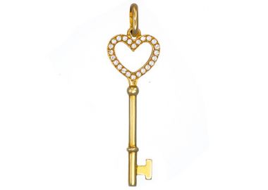 Μενταγιόν με Ζιργκόν Χρυσός Κ14 - 09087 -  - 