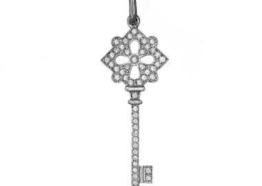 Μενταγιόν με Ζιργκόν Λευκόχρυσος Κ14 - 09085 -  - 