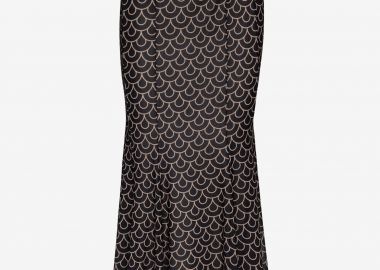 Mesh Maxi Skirt in Black Print - Cutcuutur - 