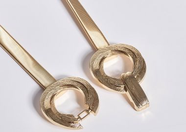 Μεταλλική Ελαστική Ζώνη με Διπλή Κυκλική Αγκράφα -  - 