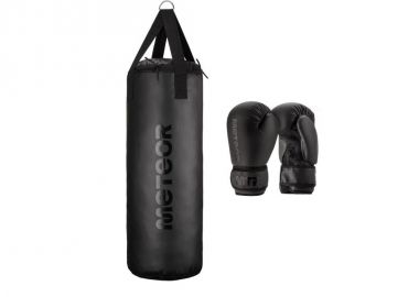 Meteor 12kg Punching Bag and 6oz Boxing Gloves Set - Meteor - 