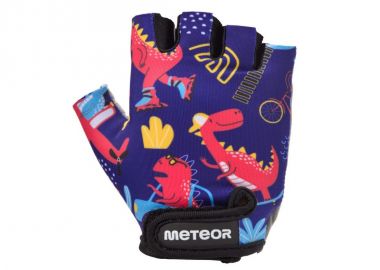 Meteor Kids Dino cars Jr 17391 cycling gloves size M - Meteor - 