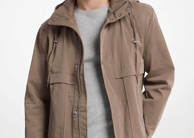 Michael Kors ανδρικό jacket αδιάβροχο και αντιανεμικό - CT5208RHW3 Μπεζ - MICHAEL KORS - 
