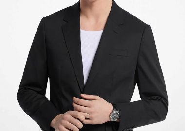 Michael Kors ανδρικό σακάκι με τεχνολογία COOLMAX® Slim fit - CT5100THVS Μαύρο - MICHAEL KORS - 