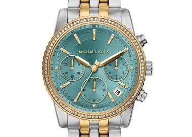 MICHAEL KORS Bryant Chronograph - MK7582, Silver & Gold case with Stainless Steel Bracelet - Michael Kors - 