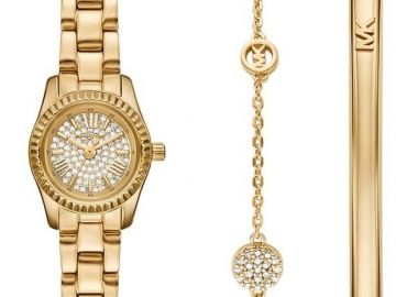 MICHAEL KORS Lexington Gift Set - MK4944, Gold case with Stainless Steel Bracelet - Michael Kors - 
