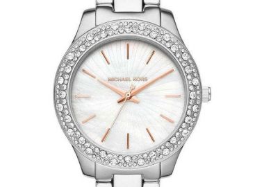 MICHAEL KORS Liliane Crystals - MK4556, Silver case with Stainless Steel Bracelet - Michael Kors - 