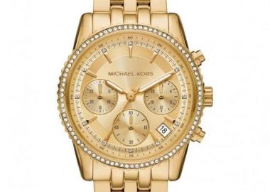 MICHAEL KORS Ritz Chronograph - MK7530, Gold case with Stainless Steel Bracelet - Michael Kors - 