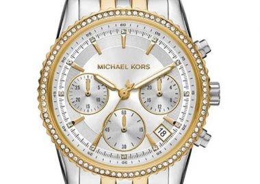 MICHAEL KORS Ritz Chronograph - MK7532, Silver & Gold case with Stainless Steel Bracelet - Michael Kors - 