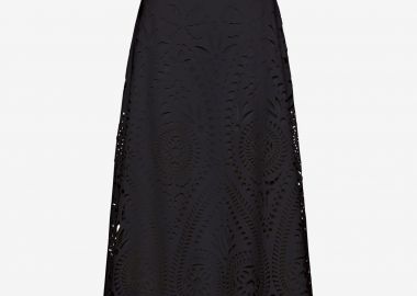 Midi Cloche Skirt in Black - Cutcuutur - 