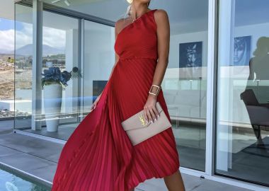 Midi Φόρεμα Iris Κόκκινο - Amelie's - 